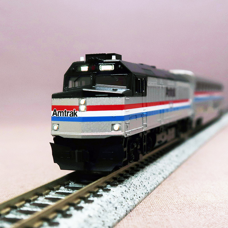 KATO USA　106-3530+3531　Amtrak F40PH w/Ditchlights+Superliner I Phase3 10両組