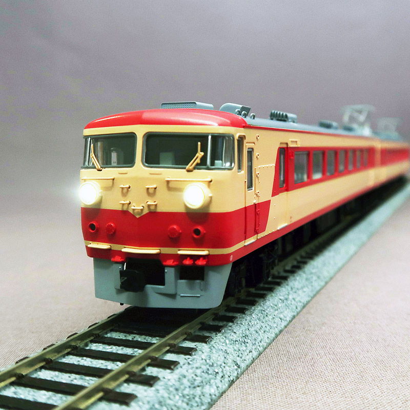 天賞堂 16番(HO)　55064　国鉄157系 準急色 (非冷房・貴賓車編成/ﾊﾟﾝﾀ増設後) 5両